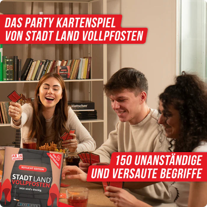 Stadt Land Vollpfosten - Das Kartenspiel - Rotlicht Edition
